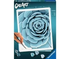 Piešimo pagal skaičius rinkinys CreArt Ravensburger 23610 Botanical Mėlyna