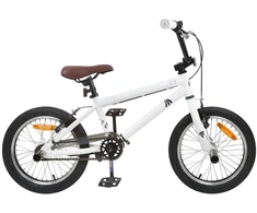 BMX Dviratis 16 Colių 5-8 metų amžiaus Balta