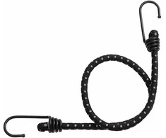 Bungee virvelės su juostelėmis ir kabliukais, 25vnt., 59cm