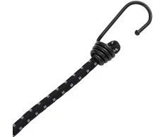 Bungee virvelės su juostelėmis ir kabliukais, 25vnt., 100cm