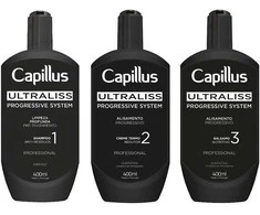 Activeshop Capillus Ultraliss Nanoplastikos rinkinys skirtas plaukų tiesinimo procedūrai, 3x400 ml