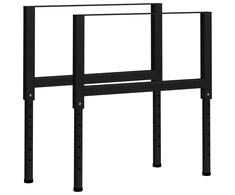 Darbastalio rėmai 2vnt juodi 85x(69-955)cm metalas