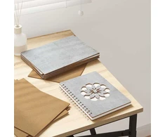 Dekoratyvinės Panelės 150 vnt. Betono pilka 21 x 30 x 0,27 cm