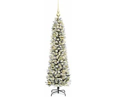 Dirbtinė Kalėdų eglutė Balta 120 cm PVC ir Metalas ir Plastikas