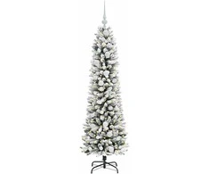 Dirbtinė Kalėdų eglutė Balta 150 cm PVC ir Metalas ir Plastikas