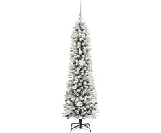 Dirbtinė Kalėdų eglutė Balta 150 cm PVC ir Metalas ir Plastikas