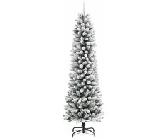 Dirbtinė Kalėdų eglutė Balta 150 cm PVC ir Metalas ir Plastikas