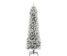 Dirbtinė Kalėdų eglutė Balta 240 cm PVC ir Metalas ir Plastikas