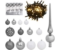 Dirbtinė Kalėdų eglutė su 150 LED s stovu Balta 120 cm