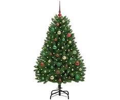 Dirbtinė Kalėdų eglutė su 150 LED Žalia 150 cm PVC ir metalas
