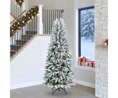 Dirbtinė Kalėdų eglutė su 300 LED s stovu Balta 240 cm