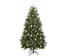Dirbtinė Kalėdų eglutė su 300 LED Žalia 180 cm PVC ir metalas