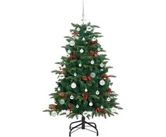 Dirbtinė Kalėdų eglutė Žalia 150 cm PVC ir Metalas ir Plastikas