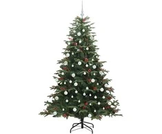 Dirbtinė Kalėdų eglutė Žalia 180 cm PVC ir Metalas ir Plastikas