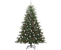 Dirbtinė Kalėdų eglutė Žalia 210 cm PVC ir Metalas ir Plastikas