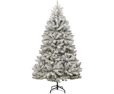 Dirbtinė Kalėdų eglutė Žalia ir balta 180 cm PVC ir metalas