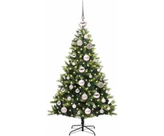 Dirbtinė sulankstoma Kalėdų eglutė su 150 LED lemputių 120 cm