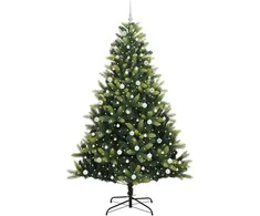 Dirbtinis sulankstomas Kalėdų medis su 300 LED Žalia 240 cm