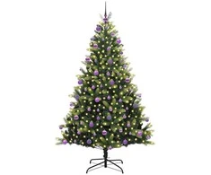 Dirbtinis sulankstomas Kalėdų medis su 300 LED Žalia 210 cm