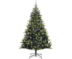 Dirbtinis sulankstomas Kalėdų medis su 300 LED Žalia 240 cm