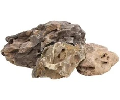 Drakono akmenys, pilkos spalvos, 25kg, 10–40cm