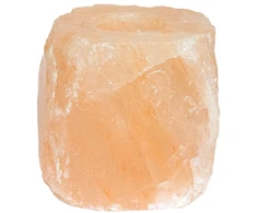 Druskos akmens tealight laikikliai 4 vnt. Rožinė Druskos akmuo