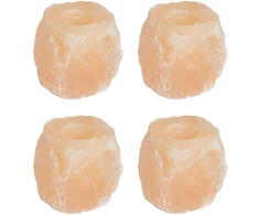 Druskos akmens tealight laikikliai Rožinė Druskos akmuo