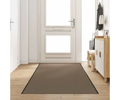 Durų kilimėlis Bežinė ir juoda 120 x 400 cm 100% poliamidas