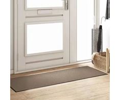Durų kilimėlis Bežinė ir juoda 60 x 180 cm 100% poliamidas