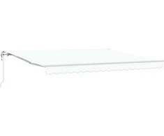 Elektrinė ištraukiama pavėsinė Baltas 400 × 300 cm