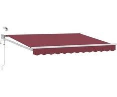 Elektrinė ištraukiama pavėsinė Bordo raudona 3,5 x 2,5 m