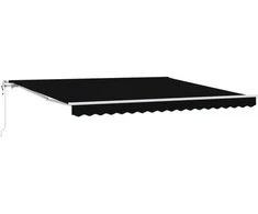 Elektrinė ištraukiama pavėsinė Juodas 400 × 300 cm
