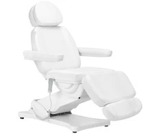 Elektrinė kosmetinė kėdė SILLON CLASSIC 3 varikliai su šildymu balta