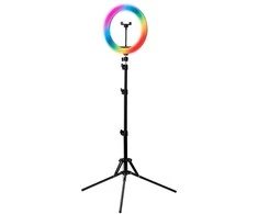 GLOW žiedinė lempa 13" RGB bsc su stovu 10W