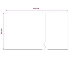 Grindų kilimėlis Juoda 12 x 5 m Guma