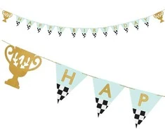 Party Deco Laimingo gimtadienio taurės baneris 2,5 m