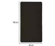 Jogos treniruočių kilimėlis storas 185x80x1,5 cm juodas