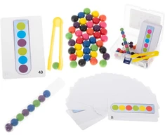KIK Edukacinė dėlionė spalvoti montessori kamuoliukai