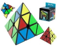 KIK PYRAMINX dėlionės kubo žaidimas Juodas MoYu