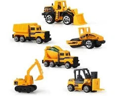 Statybinės technikos automobilių komplektas 6 vnt