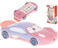 KIK Automobilinis telefono žvaigždžių projektorius su muzika rožinės spalvos