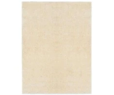 Ilgagyslės Ploto Kilimėlis Kreminė 120 x 160 cm Polietilenas