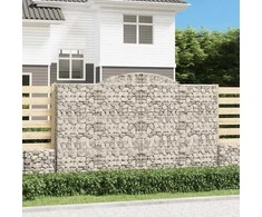 Išlenkti gabiono krepšiai, 15vnt., 300x50x180/200cm, geležis