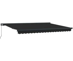 Ištraukiama markizė Antracito ir pilka 400 × 300 cm