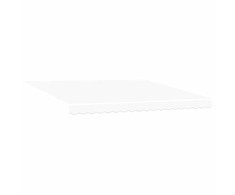 Ištraukiama markizė Balta 400 × 300 cm Poliesteris ir Metalas