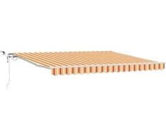 Ištraukiama markizė Geltona ir Oranžinė 400 × 350 cm