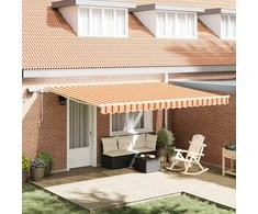Ištraukiama markizė geltonos ir oranžinės spalvos 450 ×300 cm