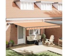 Ištraukiama markizė Geltona ir Oranžinė 450 × 350 cm