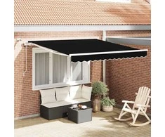 Ištraukiama markizė Juoda 300 x 250 cm Poliesteris ir Metalas