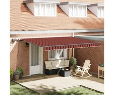 Ištraukiama markizė oranžinė ir ruda 450 ×350 cm audinys